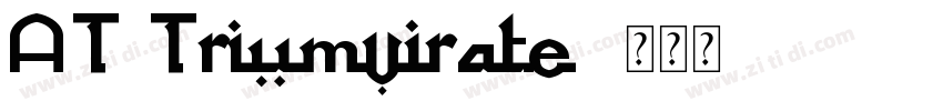 AT Triumvirate字体转换